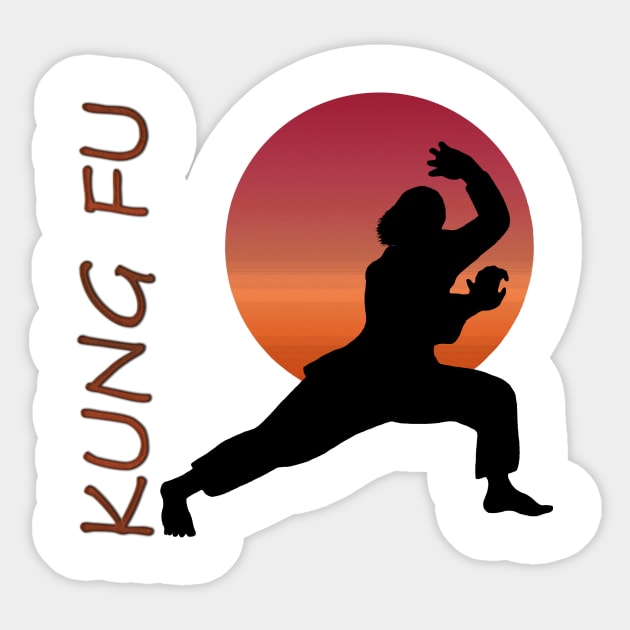 Kung fu Sticker by beamorello